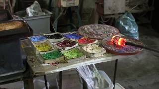 How Murano Millefiori Glass Is Made In A Glass Factory In Venice Italy [upl. by Amandie499]