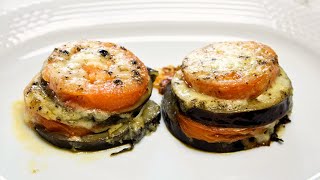 Con una Berenjena Tomate y Queso 🍆 🍅 🧀 haces esta deliciosa RECETA al HORNO ¡¡en unos minutos [upl. by Anivlac371]