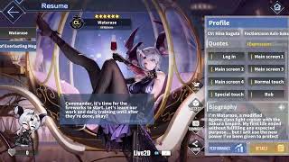 Azur Lane New IJN Watarase L2D Skin Talk amp Move Garments of Everlasting Magic [upl. by Berton]