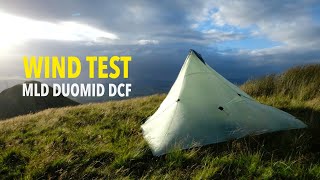 WILD CAMPING in STRONG WINDS  TESTING the MLD DUOMID DCF [upl. by Osswald]