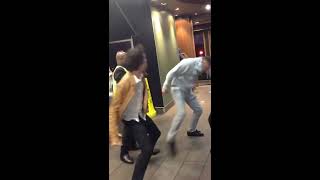 Man Trying to Fight Gets Knocked Out in London McDonalds [upl. by Nalo]