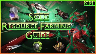 Best Solo Resource Farming Guide  Warframe Resource Farming Guide 2021 [upl. by Kerred264]