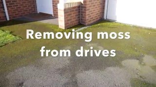 How to remove moss on drives and patios with natural products and minimal effort [upl. by Orran339]