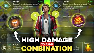 BEST CHARACTER SKILL COMBINATION FOR CS RANK  HIGH DAMAGE CHARACTER COMBINATION [upl. by Hubble20]