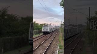 Mi2N au départ de Achères  villes en direction de Cergy le Haut ￼ idfm train sncf mi2n rera [upl. by Larianna]