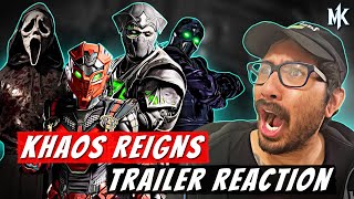 THE NEW DLC LOOKS CRAZY  Mortal Kombat 1 Khaos Reigns  Official Launch Trailer REACTION [upl. by Icnan450]