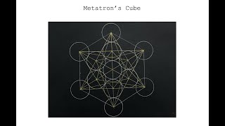 Constructing Metatrons Cube  Sacred Geometry [upl. by Suirauqram834]