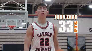 John Zhao 33 PTs Highlights vs RV Lincoln Memorial 310124 [upl. by Brandea]