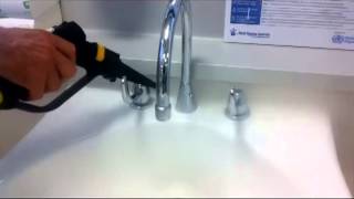 Sink Basin Cleaning in Hospitals and Healthcare [upl. by Uhayile]