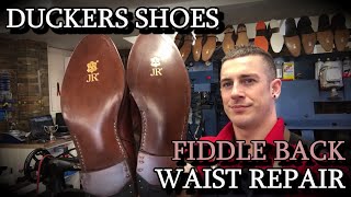 TRICKERS FIDDLE WAIST BOOTS Leather Sole Repair  JR Leather  Blind Stitched Chelsea Boots [upl. by Sethi]