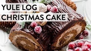 Yule Log Christmas Cake  Sallys Baking Recipes [upl. by Avehs]