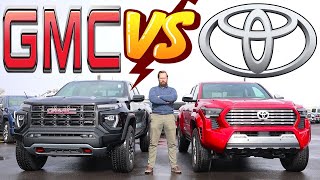 2024 Toyota Tacoma vs 2024 GMC Canyon Which Truck Is Best [upl. by Henigman314]