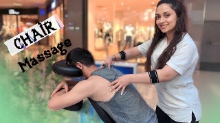 Mall chair massage turkishASMR Massage SEDEF [upl. by Boote]