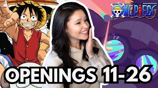 REACTING to One Piece Openings 1126 [upl. by Lamson]