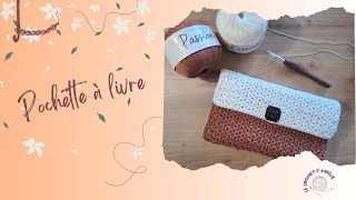 Tuto Crochet  Créez Votre Pochette à Livre Élégante au Point Jasmin [upl. by Satsok670]