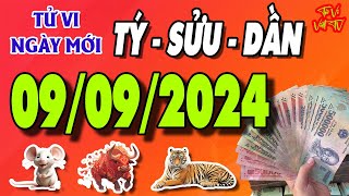 Tử vi tuổi TÝ  SỬU  DẦN ngày 992024 Vận May Trúng Số  Tử Vi Việt TV [upl. by Eussoj]