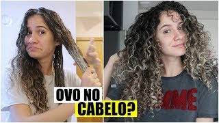 HIDRATAÇÃO POTENTE PARA O CABELO COM OVO [upl. by Erodavlas171]