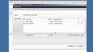 OpenScape UC Desktop Client  Conferencing tutorial [upl. by Anemaj]