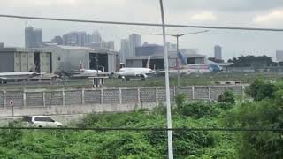 a321231 philippines airlines taking off at manila time 737am [upl. by Selij293]