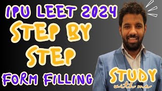 IPU LEET 2024🔥How to fill IP University Application Form 🔥Step by Step Admission 2024🔥Diploma Walo [upl. by Ylenaj517]