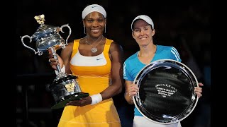 Serena Williams vs Justine Henin AO 2010 Highlights [upl. by Shayla747]