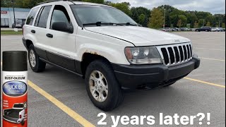 Reviving Faded Plastic With Rustoleum Bed Liner Jeep Grand Cherokee  2Year Update Did it last [upl. by Emerick]