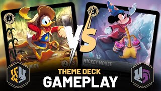 MUSKETEERS vs BROOMS Disney Lorcana CASUAL THEMED deck gameplay [upl. by Conall53]