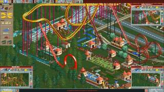 RCT The Super Shuttle Loop In Funtopia Weird Station Brakes Failure Crash Glitch [upl. by Ahkeber]