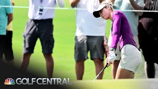 Nelly Korda happy with solid start at The Annika Hull shares lead  Golf Central  Golf Channel [upl. by Neisa]