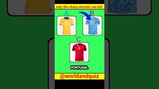 Only 1 Can Pass This Color Test – Are You In 🎯🇦🇺🇵🇹 jersey quiz shorts ronaldo [upl. by Cinamod178]