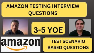 Amazon Testing Interview Experience Testing Interview Questions [upl. by Lihp]