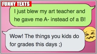 Anything For Better Grades 😂 ​ FUNNY TEXTS [upl. by Nielsen413]