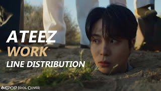 ATEEZ  WORK  Line Distribution Color Coded [upl. by Cross]