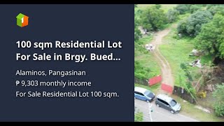 100 sqm Residential Lot For Sale in Brgy Bued Alaminos City Pangasinan [upl. by Malvino]