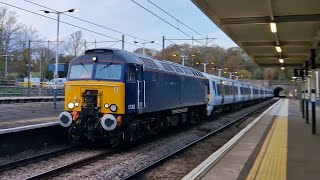 Class 57  Class 379 Drag passing Hadley Wood on the fast lines [upl. by Ynatirb317]