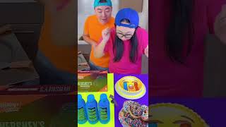 Ice cream challenge 🍨 crying face vs random food funny shorts [upl. by Anizor]