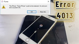 iPhone error 4013 fix [upl. by Strepphon135]