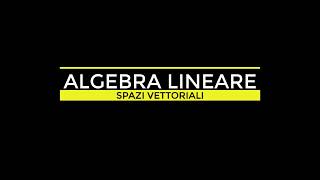 ALGEBRA LINEARE  SPAZI VETTORIALI  INTERSEZIONE TRA DUE SOTTOSPAZI VETTORIALI part 2 [upl. by Armbrecht]