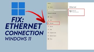 How To Fix Ethernet Connection In Windows 11 Full Guide [upl. by Nevag]