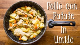 Pollo con Patate in Umido  Ricetta Secondo con Contorno Veloce quotONE POTquot  55Winston55 [upl. by Allistir]