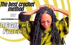 The best how to crochet faux locs DIY method [upl. by Sukramal]