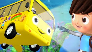 Learning Nursery Rhymes for Kids  Wheels On The Bus Underwater  Little Baby Bum [upl. by Enomed769]