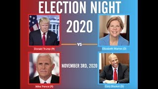 Election Night 2020  Donald Trump vs Elizabeth Warren [upl. by Erminna]