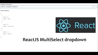 ReactJS MultiSelect dropdown [upl. by Oijimer]