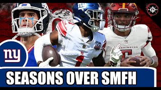 🚨I HATE THIS TEAM Giants choke to commanders Seasons over TRASH EVERYBODY except Nabers😠 [upl. by Mccall]