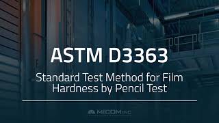 ASTM D3363 Standard Test Method for Film Hardness by Pencil Test [upl. by Darren630]