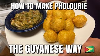 HOW TO MAKE PHOLOURIE  STEP BY STEP  THE GUYANESE WAY 🇬🇾 [upl. by Iegres]