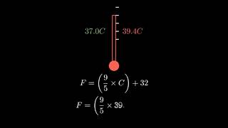 A thermometer tells you that you have a fever of 394°C What is this in Fahrenheit [upl. by Aileve679]