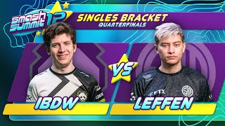 iBDW vs Leffen  Singles Bracket Quarterfinals  Smash Summit 12  Fox vs Fox [upl. by Amy]