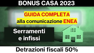 Bonus Casa 50  Nuove Finestre [upl. by Sallyann]